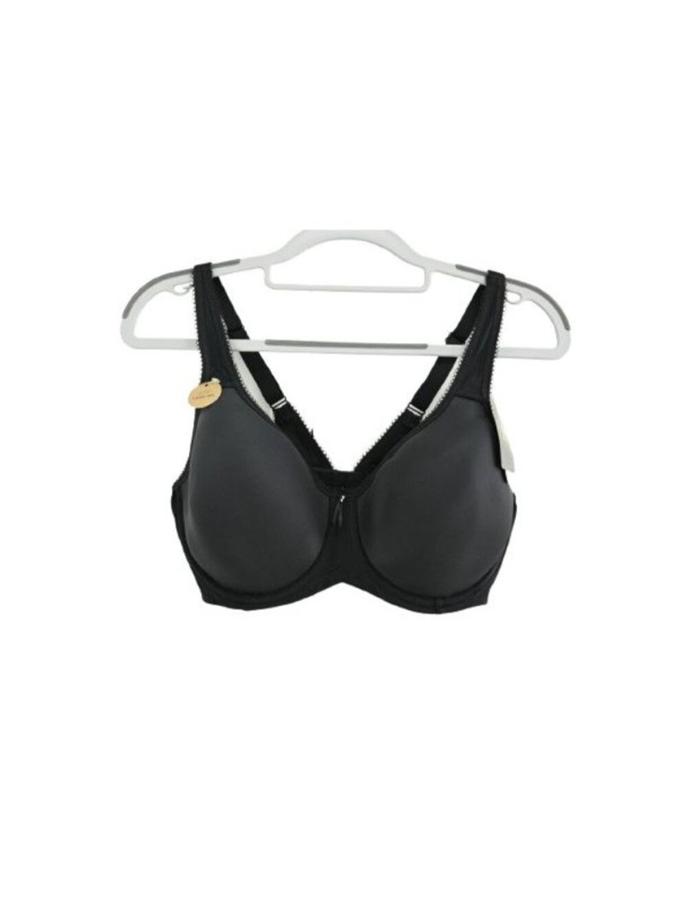 NWT Wacoal Basic Beauty Underwire T-Shirt Bra Sz 36D Black Full Coverage 853192 - Picture 1 of 5